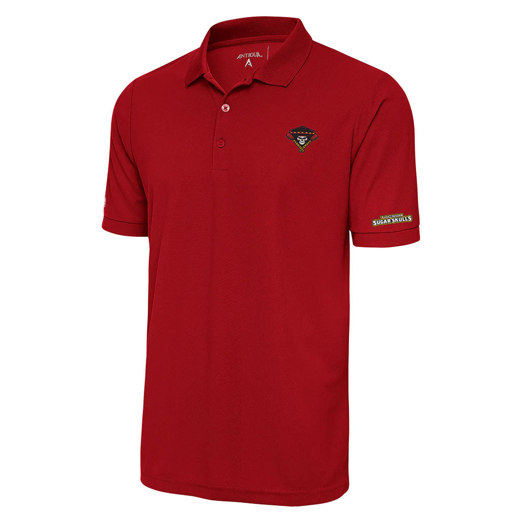 Tucson Sugar Skulls Antigua Legacy Pique Polo - Red
