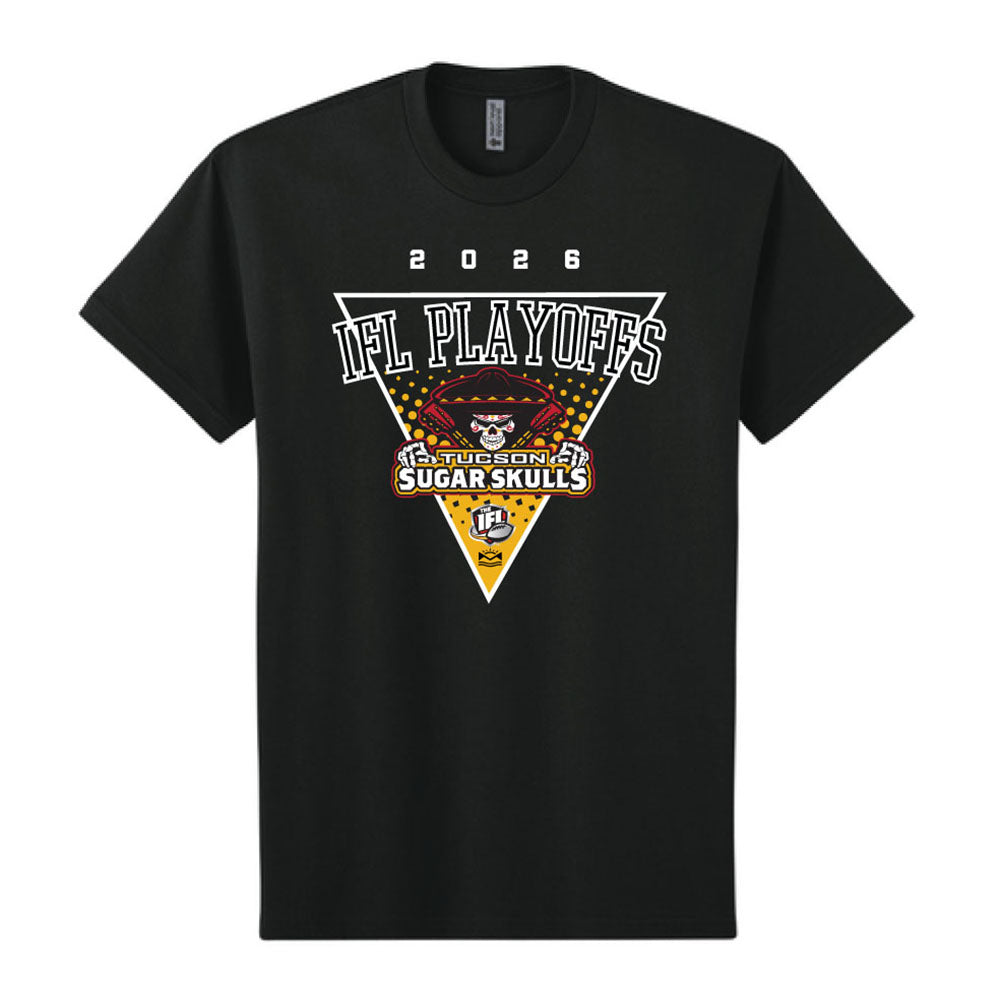 Tucson Sugar Skulls 2026 Playoff Tee - Black