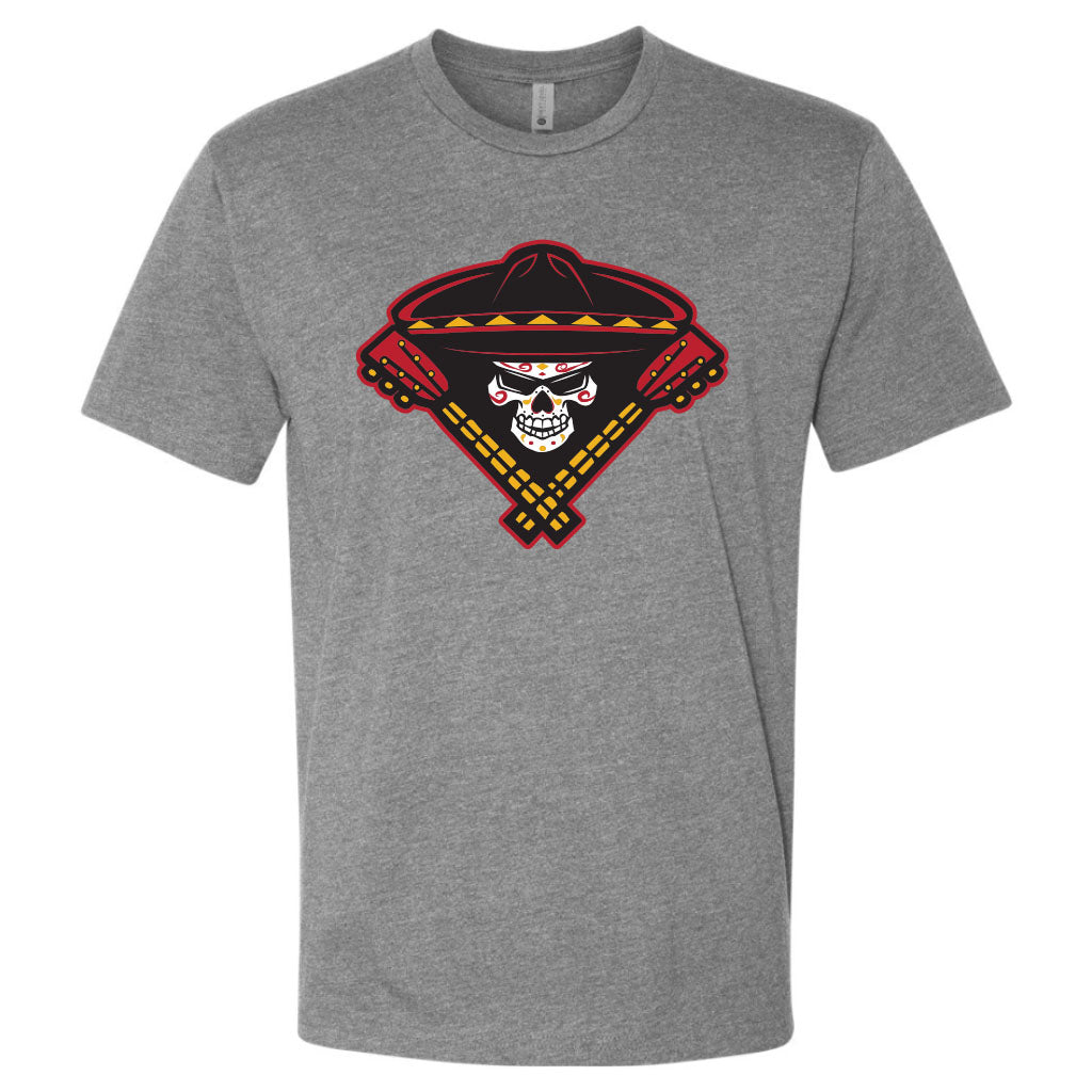 Tucson Sugar Skulls Logomark Logo Tee - Heather Gray