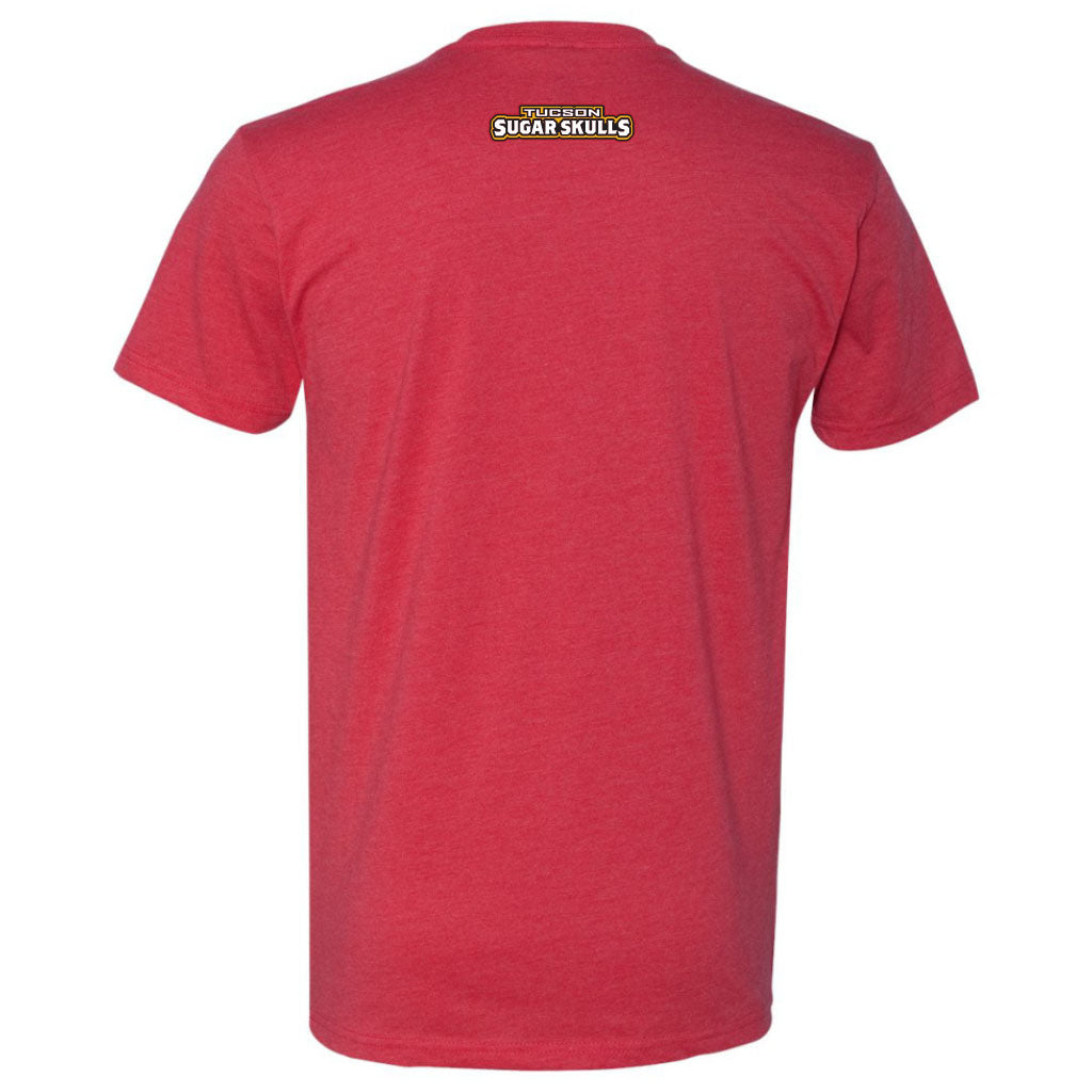 Tucson Sugar Skulls Logo Stack Tee - Red