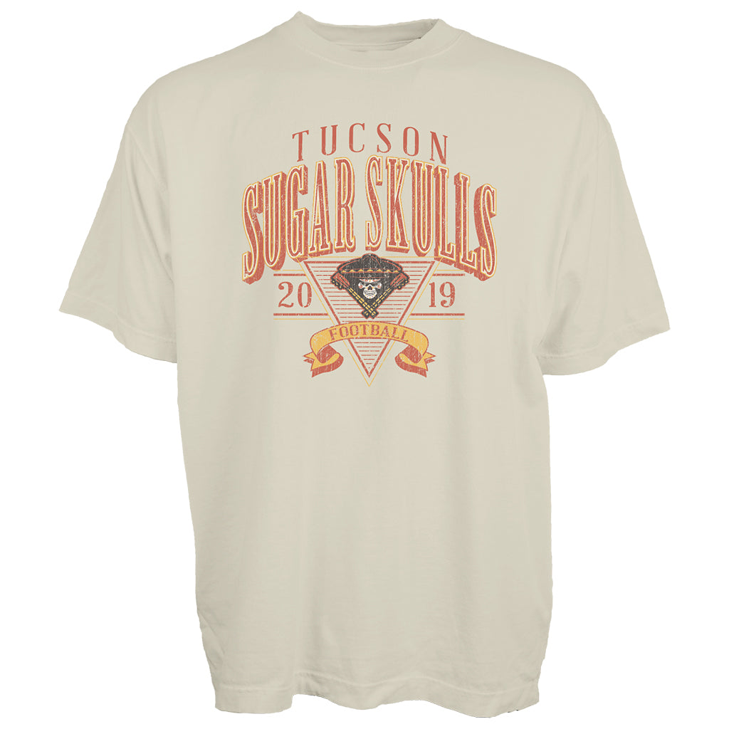 Tucson Sugar Skulls Blue 84 Fine Dining Heritage Tee - Ivory