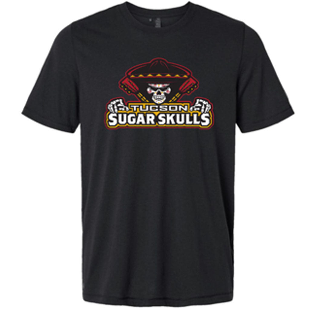 Tucson Sugar Skulls Youth Team Color Logo T-Shirt - Black