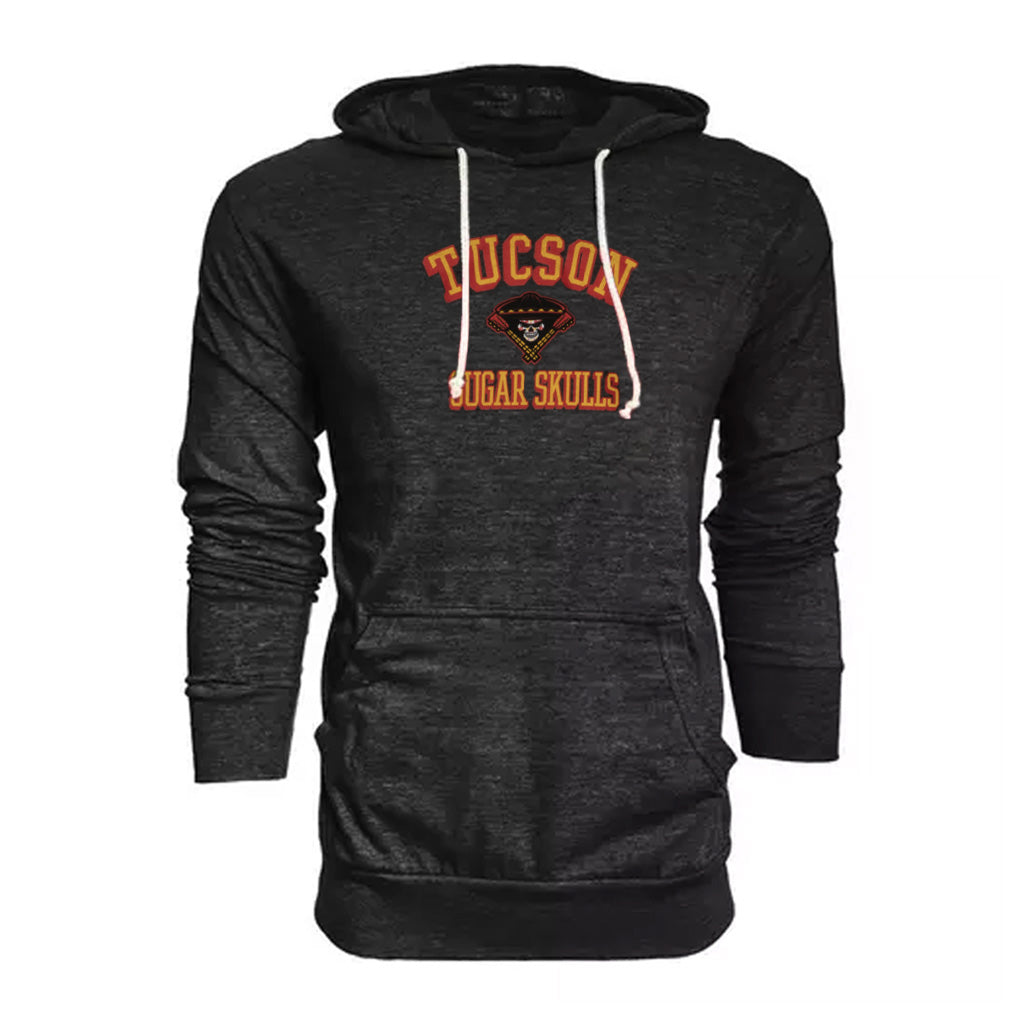 Tucson Sugar Skulls Blue 84 Chuffle Screen Hoodie - Black