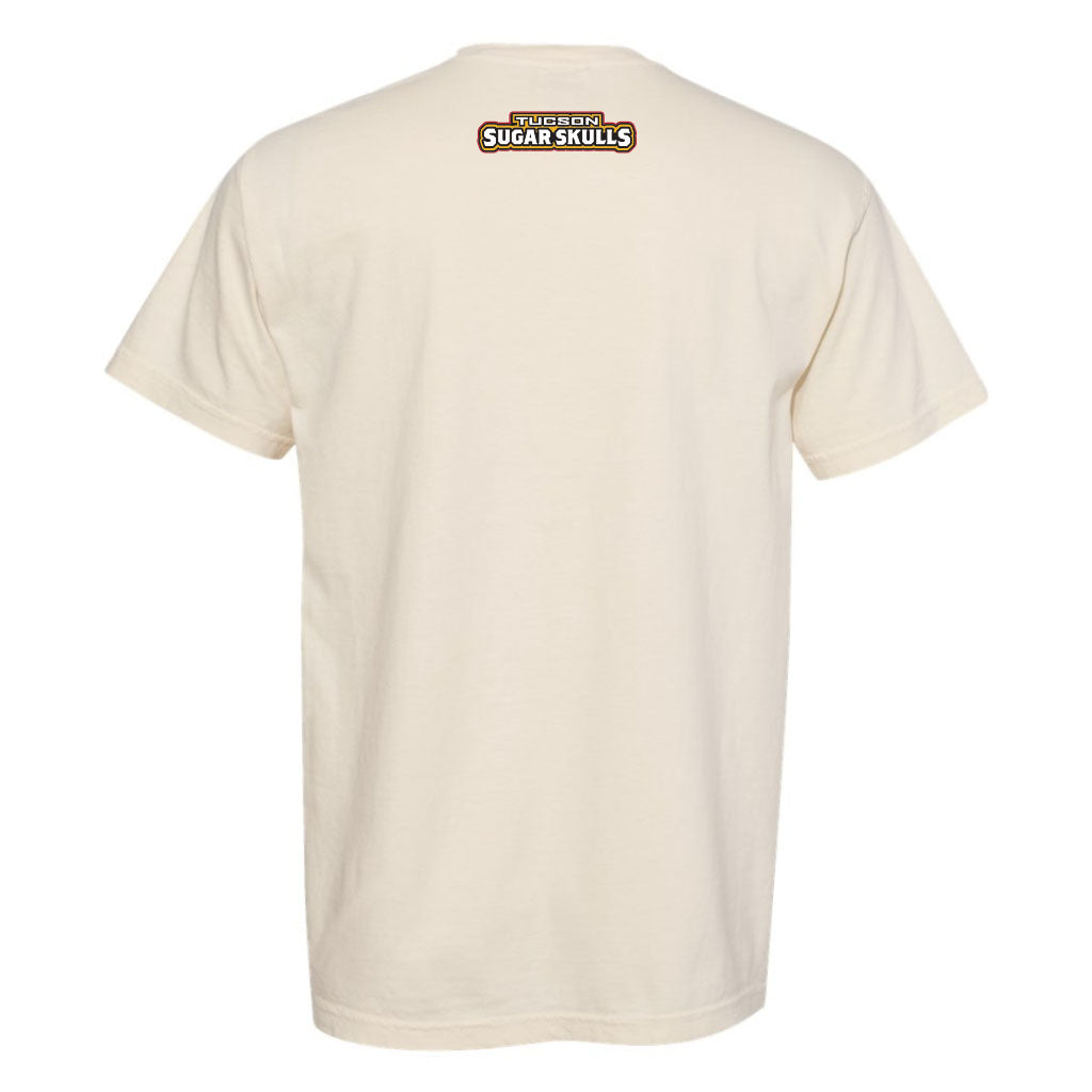 Tucson Sugar Skulls Comfort Colors Hands Wordmark Heavyweight Tee - Ivory